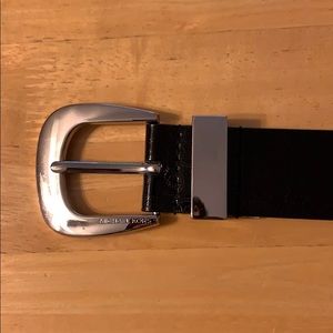 Michael Kors silver and black belt